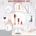 3 in 1 Baby Bottle Brush Set with Lone Handle, Silicone Cleaning Brush with Stand - Portable Teat, Straw, Nipples Cleaner for Bottles, Cups, Thermoses (Red) - Buy Online on SooperMarket.com