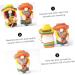 HOMSFOU 4 Pcs 1 Set Hawaiian Doll Summer Beach Party Decoration Nativity Ornaments for Kids Santa Ornament Plush Santa Gnome Cinco De Mayo Party Decorations Cloth Mexico Child Desktop Yellowx2pcs 20x13x9cmx2pcs - Buy Online on SooperMarket.com