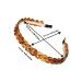 AWAYTR Chain Hairband for Women - Set of 3 Chained Reactions Headbands in Metal Resin (Gold, Silver, Amber) - Buy Online on SooperMarket.com