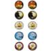 EXCEART 15 Pairs Halloween Earrings Men's Suits Black Stud Earrings for Men Creative Earrings Spider Round - Buy Online on SooperMarket.com