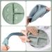 Lanjue 3 Pcs Silicone Baby Suction Plates | Non Slip Divided Dishes with Utensils for Toddler Self Feeding | Ideal for Highchairs Trays | Green Blue Beige - Buy Online on SooperMarket.com