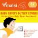 62 Pieces Outlet Covers ChildProof Plug Protector - Vmaisi Baby Proofing Electrical Safety Outlet Plugs White 62 Count (Pack of 1) - Buy Online on SooperMarket.com