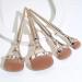 Evvmnaks 9 Pieces Gold Oval Makeup Brushes Set Trace Makeup Brushes Set Eyeshadow Brushes - Buy Online on SooperMarket.com