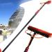 Window Cleaning Pole Elescopic Extension Cleaning Pole Carbon Fiber Telescopic Rod Photovoltaic Panel Cleaning Equipment For Trucks Windows Window Glass Wall 35cm Brush Head 12M/39FT
