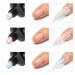 MEET ACROSS Glitter Poly Nail Extension Gel Kit - 3 Colors Builder Set for Quick Building Nail Extensions at Home - Silver, Pink, Blue - Buy Online on SooperMarket.com