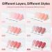 Modelones Jelly Gel Nail Polish 6 Colors Nude Gel Polish Milky White Pink Red Gel Neutral Nail Art Design Translucent Gel Nail Kits Soak Off LED Nail Gel Manicure DIY Salon Jelly Pink Red - Buy Online on SooperMarket.com