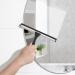 SetSail Stainless Steel Shower Squeegee - 10 Inches Black | Heavy-Duty Bathroom & Glass Door Cleaner with Non-Slip Handle - Buy Online on SooperMarket.com