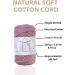 Makromecity 3mm Single Strand Dusty Rose Macrame Cord - 109 Yards for Macrame Art & Crafts | Wall Hangings, Keychains | Cotton Cord - Buy Online on SooperMarket.com