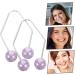 2 Pairs Dimple Trainer Face Trainer Metal Dimple Maker Dimple Clip Face Dimple Maker Facial Beauty Tool Dimple Maker for Cheeks Dimple Maker for Face Cheeks Clip Alloy Purple PLAFOPE 4.30X2.50X0.80CM Purple - Buy Online on SooperMarket.com