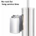 Chrome Toilet Plunger with Holder | Heavy Duty Deep Cleaning | Bathroom Metal Canister with Drip Cup | Silver - Buy Online on SooperMarket.com