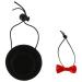 POPETPOP Guinea Pig Outfit Hamster Hat and Bowtie Set- Cool Small Animal Outfit Bunny Party Festival Costumes for Rats Sugar Glider Rabbit Bunny Chinchilla Ferret Anime Cat Collar Black