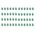 HomeSoGood 48PCS Pineapple Cupcake Toppers Pineapple Donut Theme Tropical Green Cake Decorations