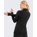 PERSIT Women's 1/4 Zip Fleece Pullover with Thumbholes | Long Sleeve Thermal Top for Running - Black - Medium - Buy Online on SooperMarket.com