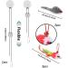 QUOZUO 2 Packs interactive cat toys with Super Suction Cup 14 pcs Replacements Feathers Balls Mice 2 Packs Wand Hanging Door flying cat toys for indoor cats Cat Spring Toy Kitten Toys - Buy Online on SooperMarket.com