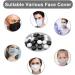 100 Pcs White Silicone Cord Locks for Masks - Adjustable Elastic Stopper for Drawstrings - Non-Slip Buckle for Adults and Kids - Buy Online on SooperMarket.com