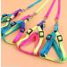 Hypeety Rainbow Design Pet Bird Harness & Leash | Outdoor Anti-Bite Training Rope for Macaw & Large Birds | Adjustable & Safe Parrot Leash (L 1.5cm 47.24in) - Buy Online on SooperMarket.com