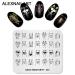 4pcs Nail Art Stamping Plates - Amusement Park Circus Animal Templates for DIY Nail Decoration - Buy Online on SooperMarket.com