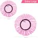 Auban Adjustable Reusable Extra Large Shower Cap - Waterproof Bathing Cap for Women - 3 Colors (Pink, Rose Red, Black) - Buy Online on SooperMarket.com