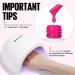 TOMICCA Neon Pink Gel Nail Polish 15ML - Long Lasting, High Gloss, Chip Resistant | UV LED Lamp Required | DIY Manicure Salon Quality - Buy Online on SooperMarket.com