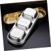 MAGICLULU Dining Tableware 9 Pcs Seasoning Dish Japan 304 Stainless Steel Household Seasoning Plate 20x8cmx3pcs As Shownx3pcs - Buy Online on SooperMarket.com