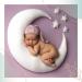 M&G House Newborn Photography Accessories Pillow Set - Half Moon and Star Pillows for Baby Photoshoot Props in White - Buy Online on SooperMarket.com