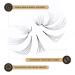 LASHVIEW 1000 Premade Volume Fans - Mixed Lengths 9-16mm Handmade 5D & 10D Eyelash Extensions C&D Curl Supplies - Buy Online on SooperMarket.com