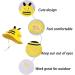 LANGZHEN Beach Sun Protection Hat for Baby Girls - Yellow Bee Design | Adjustable Wide Brim Toddler Kids Hat with Chin Strap for Summer Play - Buy Online on SooperMarket.com