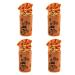 Bamboo coal air purification bags activated carbon smell absorbers fresheners moisture absorbing device for home car etc. (4 pack every 250g) orange