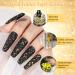MIZHSE Gold Glitter Top Coat Gel Nail Polish - Sparkling Soak Off UV LED Gel for Salon & DIY Manicure - 10ml E-Gold Sequins Christmas Nail Decor - Buy Online on SooperMarket.com