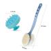 Shower Brush & Shampoo Brush with Long Handle - Body Brush with Bristles and Loofah Back Scrubber for Wet/Dry Bath - Buy Online on SooperMarket.com