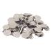 30pcs Metal Pacifier Clips Round Pacifier Clips for Toddlers Stainless Steel Baby Pacifier Suspender Clips for Teething