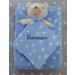 BotoBaby Personalized Baby Gift Set - Custom Embroidered Blanket & Comforter for Birth/Baptism - Blue Teddy Bear - Buy Online on SooperMarket.com
