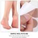 FOMIYES Toe Tape - 10 Oval Blister Tapes for Feet Care | Adhesive Moleskin Sweat-Absorbent Sticker for Corns & Blisters - Buy Online on SooperMarket.com