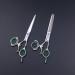 Purple Dragon 6.0 inch Swivel Thumb Japanese 440C Barber Razor Edge Salon Hair Cutting Scissor and Thinning Shear - Perfect for Professional Hair Stylist Barber Hairdresser (6 inch) - Buy Online on SooperMarket.com
