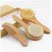 FRCOLOR 3pcs Bath Brush Set for Kids - Scalp Scrubber, Shower Comb, Body Scrub - Baby Hair Brush, Woolen Comb - Wooden Handle - Buy Online on SooperMarket.com