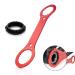 baluoqi Bicycle Multifunctional BB Wrench, Bicycle Bottom Bracket Wrench Spanner, Mountain Bike Road Bicycle Install Remove Crank Repair Tool Bottom Bracket Removal Tool for BAFANG Motor Wrench 1 ( Red)