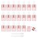 Alledomain 20Pcs 1Ml Rose Gold Glass Sample Dropper Bottles Empty Mini Bottles with Dropper Pipettes Aluminum Alloy Cap Refillable Sample Containers for Essential Oils Perfume Aromatherapy