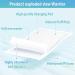 Rocinha Diaper Changing Pad Liner 24x17 Inches, Super Soft Disposable Pads for Baby, 50 PCS White - Ideal for Changing Table and Bed - Buy Online on SooperMarket.com