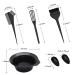15 Pcs Hair Dye Coloring Kit - DIY Salon Tools for Bleaching and Tinting - Includes Bowl, Brush, Spoon, Ear Cover, Gloves, and Comb - Black - Buy Online on SooperMarket.com