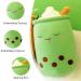 DAWRIS Bubble Tea Plush Pillow - Cute Bubble Milk Tea Cup Shaped Hugging Cushion Toy (Green) - Buy Online on SooperMarket.com