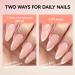 Gelike EC 240PCS Colored Gel X Nail Tips Medium Almond 2 in 1 X-Coat Tips - Sheer Nude | 12 Sizes for Salon & Home DIY - Buy Online on SooperMarket.com
