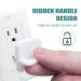 40 Pack White Square Socket Child Safety Plug Covers for Outlets - Hidden Handle for Kids Toddler Protection - Buy Online on SooperMarket.com