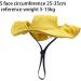 Folpus Outdoor Hat for Dogs | Breathable Summer Cap for Small Medium & Large Breeds | Puppy Sun Hat - Sweet Pet Egg in Yellow - Buy Online on SooperMarket.com