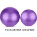 MOMPLUS 6-Inch Mini Yoga Ball for Home Exercise - Purple Small Bender for Stability Training and Physical Therapy - Includes Pump - Buy Online on SooperMarket.com