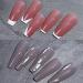 U-K Nail Art Scraper Kit French Smile Line Tools Clear Silicone Jelly Stamp with Scraper Transparent Soft Clear Stamp for Manicure Tools Useful and Practical - Buy Online on SooperMarket.com