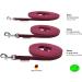 Biothane Dog Leash for Small Dogs | 9mm 3m/5m/15m Options | No Hand Loop Bordeaux Color - Buy Online on SooperMarket.com