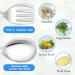 Vicloon Baby Fork and Spoon Set - Stainless Steel Cutlery for Toddlers - Fox Pink/Blue/Beige - Buy Online on SooperMarket.com