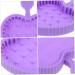 DRESSOOS Makeup Brush Cleaning Pad Gloves for Cleaning Beauty Brush Cleaning Bowl Cleaning Tools Cosmetic Limpiador De Brochas De Maquillaje Makeup Tools Cleaner Silica Gel Foldable Purple 12x9cm Purple - Buy Online on SooperMarket.com