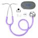 SCIAN Stethoscope Dual Head for Nurses Doctors Med Students Classic Stainless Steel Stethoscope Home Diagnostics Medical Supplies with Carrying Bag Pearlescent Purple