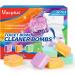 Vacplus Toilet Bowl Cleaners - Fizzy & Colorful Toilet Bowl Cleaner Cubes with Lavender Fragrances Natural Toilet Bowl Cleaner Tablets for Cleaning & Deodorizing 12 Pack